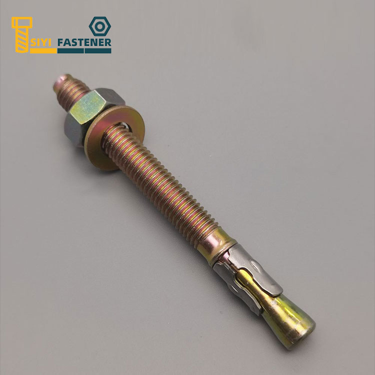Anchor Wedge Anchor Plated Steel Carbon ດ້ວຍ Clip Clip ສະແຕນເລດ