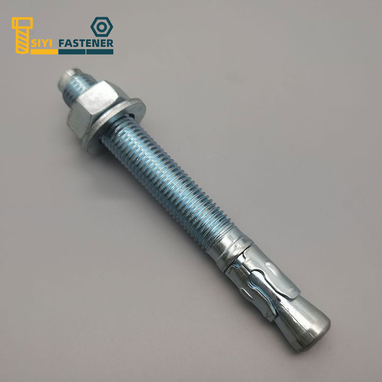 Anchor Wedge Anchor Plated ເຫຼັກກາກບອນດ້ວຍຄລິບສາມຈຸດ